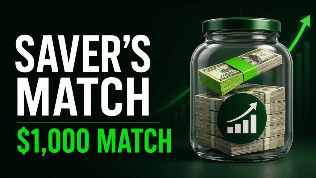Saver’s Match Explained Who Qualifies and How the $1,000 Match Works